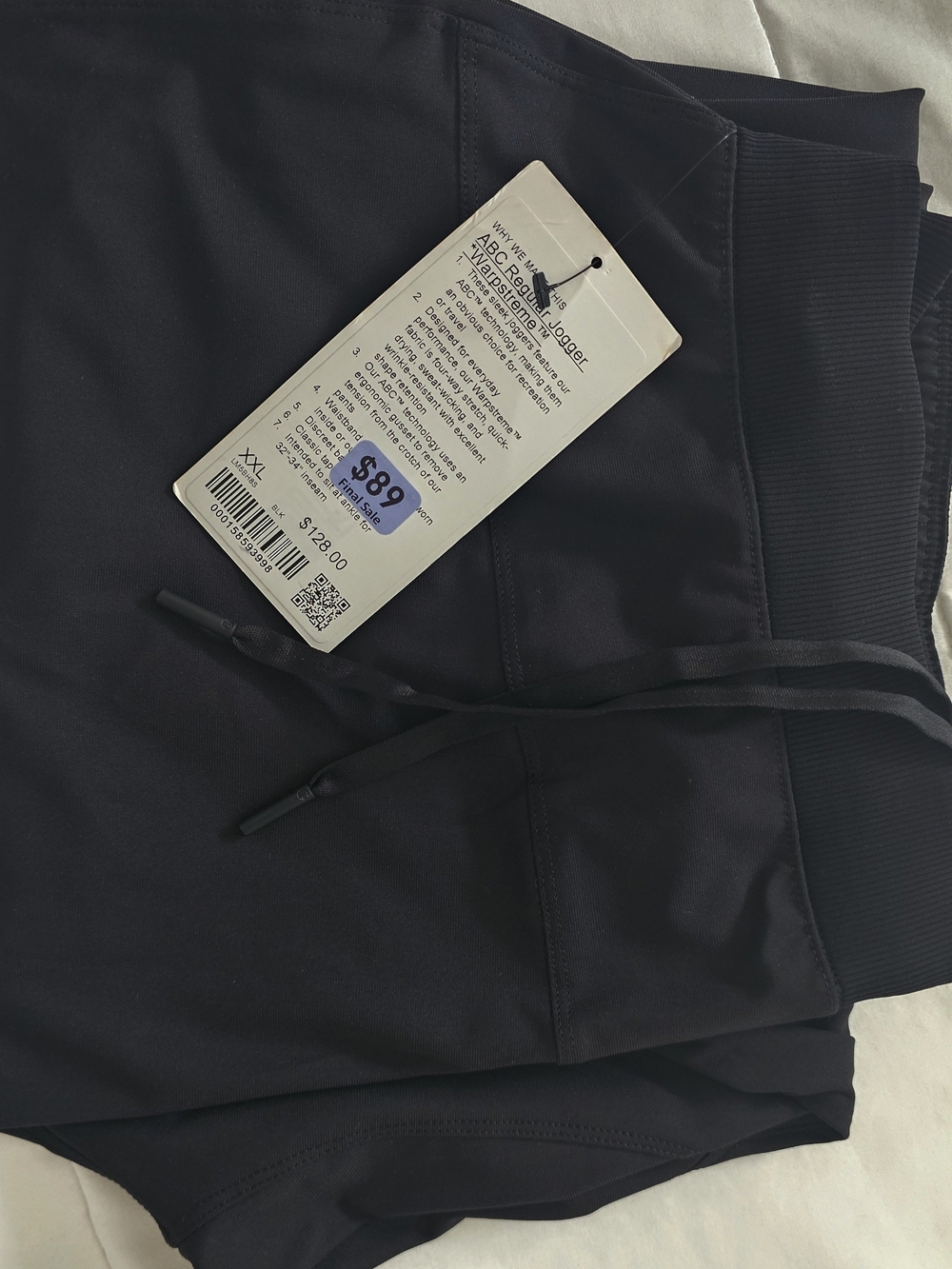 Lululemon ABC Regular Jogger Warpstreme BLACK